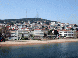 Houses at Kinaliada island, viewed from the ferry