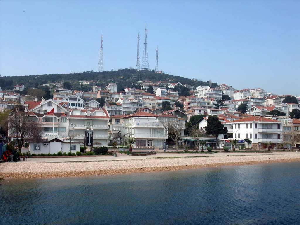 Houses at Kinaliada island, viewed from the ferry