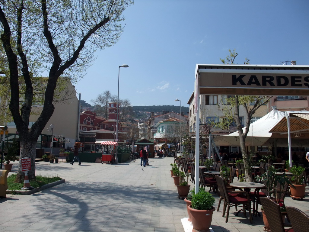 Restaurants at the coastline of Heybeliada island