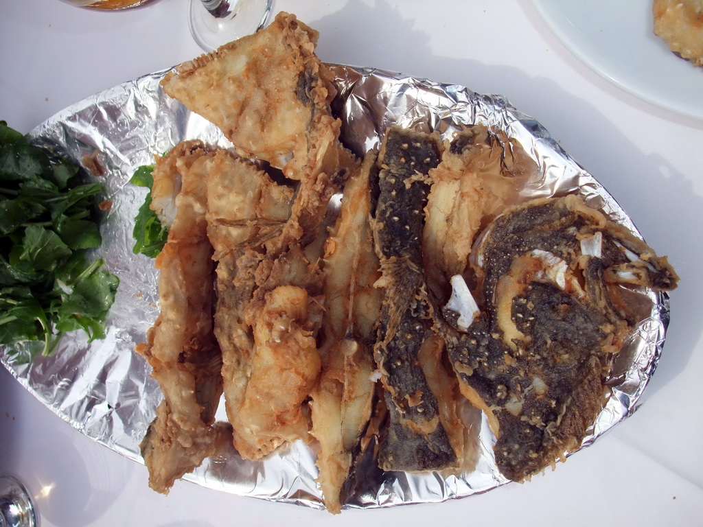 Fried fish at our lunch restaurant at Büyükada island