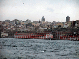 The Istanbul Modern Art Museum and the Nusretiye Mosque, viewed from the ferry