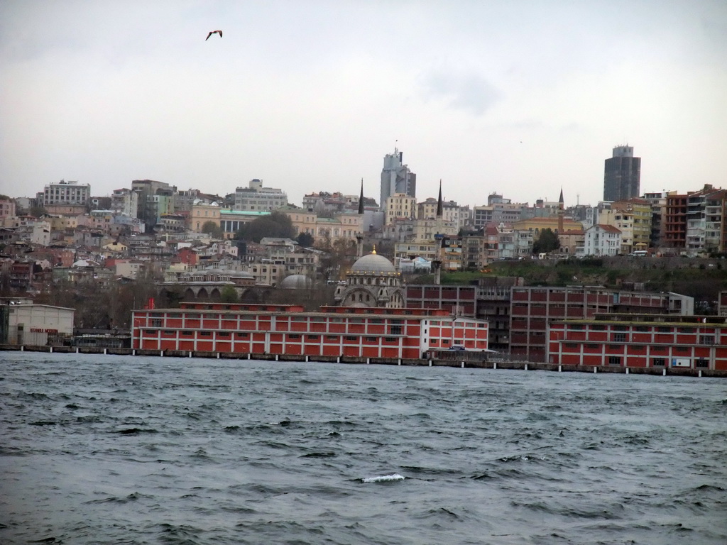 The Istanbul Modern Art Museum and the Nusretiye Mosque, viewed from the ferry