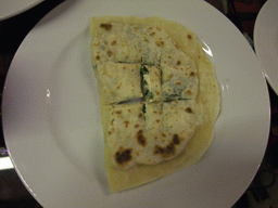 Filled pancake in the Han Restaurant