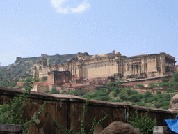 Amber Fort and Jaigarh Fort, viewed from the Amber Fort Garden