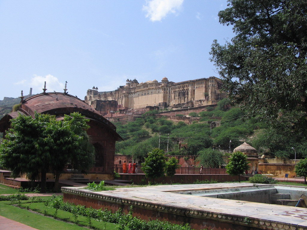 The Amber Fort Garden and the Amber Fort