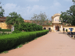 Central road with a camel at Jaigarh Fort