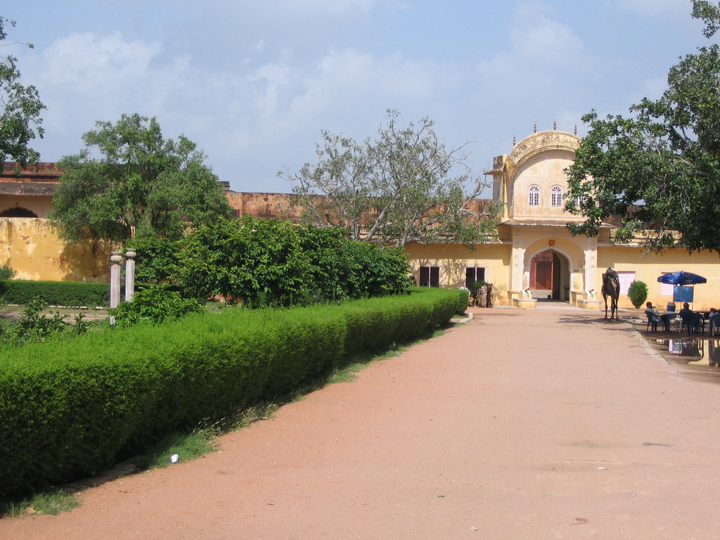 Central road with a camel at Jaigarh Fort