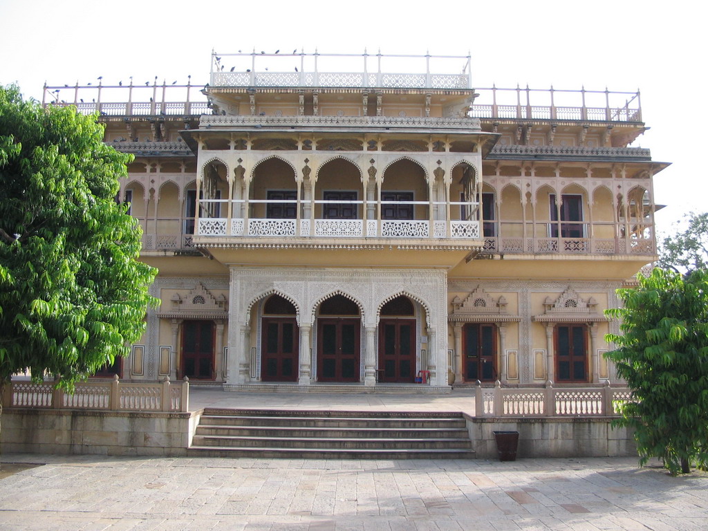 The Mubarak Mahal building at the City Palace