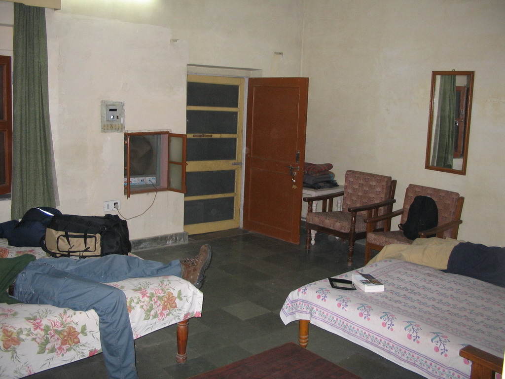 David and Rick in our room in the Rajasthan Palace Hotel