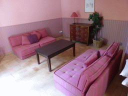 Living room of our apartment at the Château de Beauregard castle