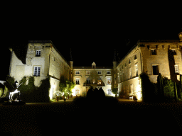 Front of the Château de Beauregard castle, by night