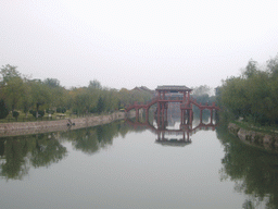 River and bridge at Qingming Shanghe Park