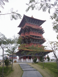 Tall pavilion at Qingming Shanghe Park