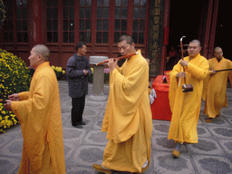 Buddhist monks at Youguo Temple