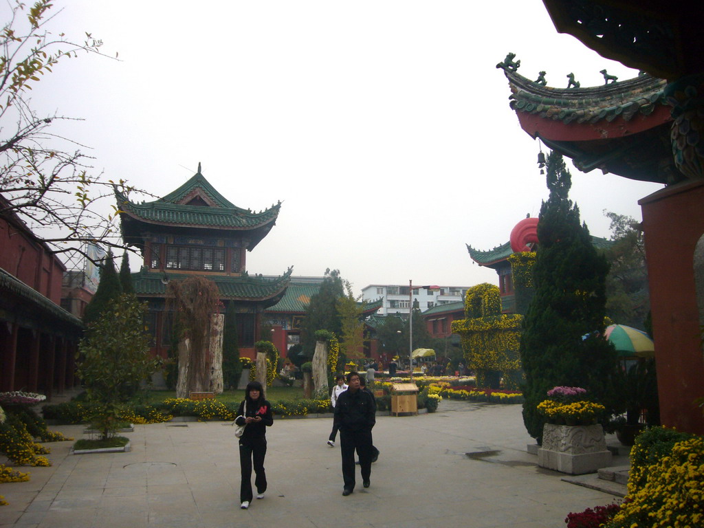 Pavilions and plants at Youguo Temple