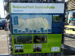 Information on the Seafarm at the National Park Oosterschelde, in front of the Seafarm restaurant at the Jacobahaven street