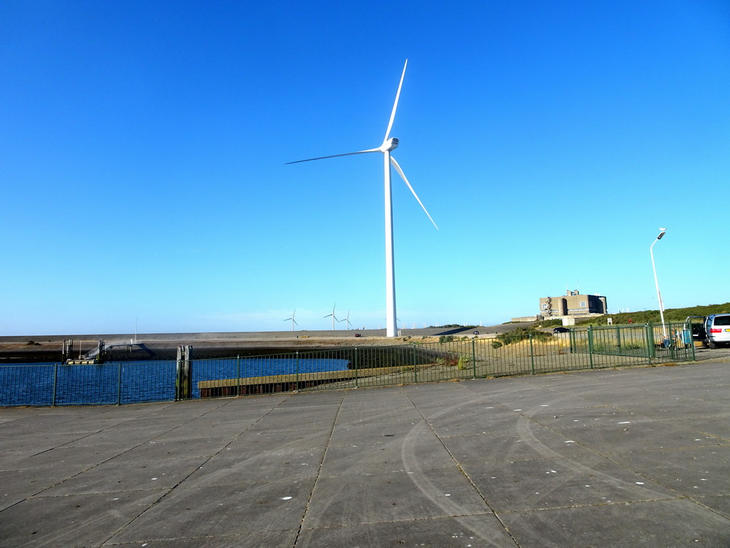 Windmills at the northwest side of the Neeltje Jans island