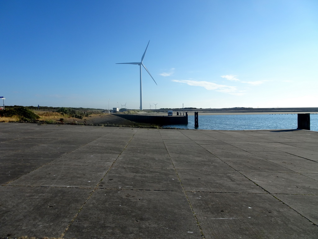 Windmills at the northwest side of the Neeltje Jans island