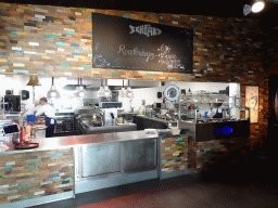 Front of the kitchen of the Seafarm restaurant