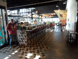 Interior of the Seafarm restaurant