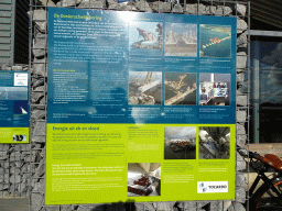 Information on the Oosterscheldekering dam, in front of the Seafarm restaurant at the Jacobahaven street