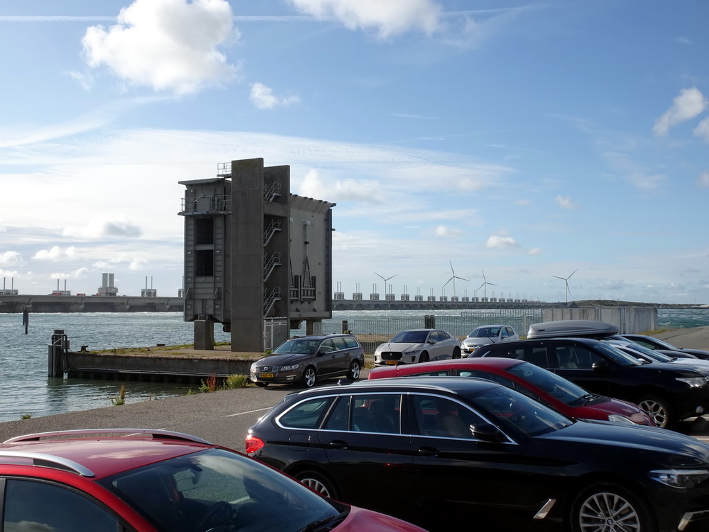 The Oosterscheldekering dam, viewed from the Jacobahaven street