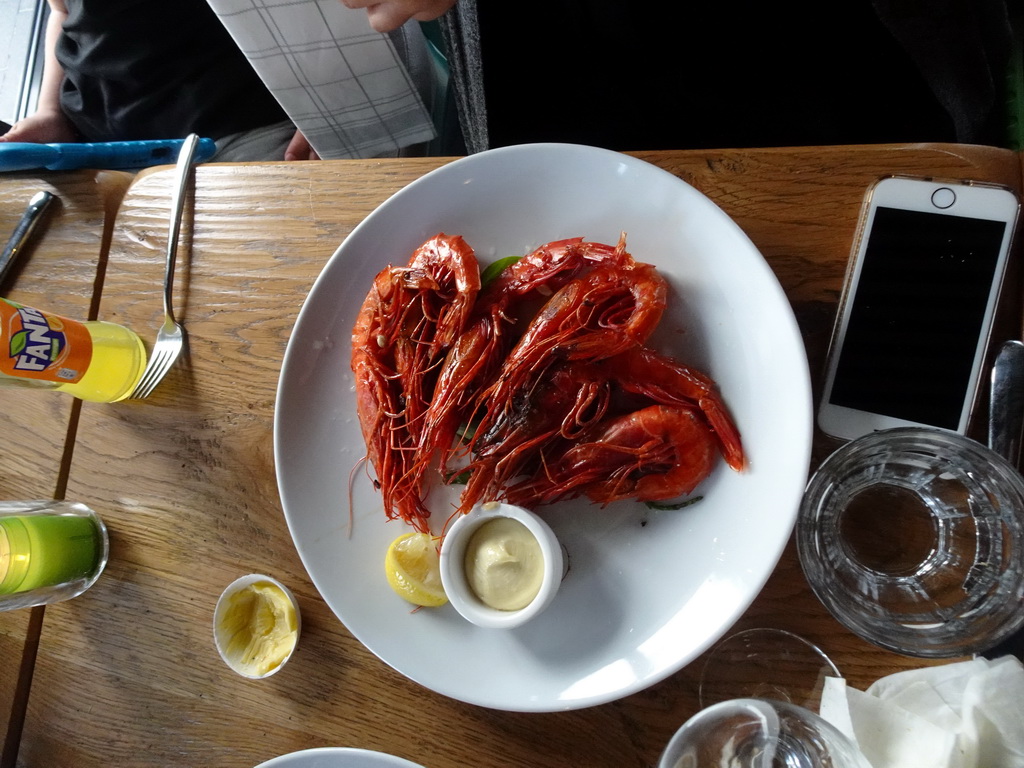 `Carabineros Rosso à la Plancha` at the Seafarm restaurant