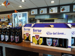 Berne beers for sale at the Proef Zeeland restaurant at the Neeltje Jans island