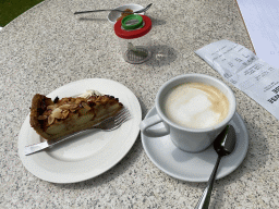 Coffee and cake at the terrace of the restaurant of the Zeeuwse Oase garden