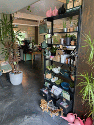 Interior of the shop and restaurant of the Zeeuwse Oase garden