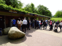 Cash desks at the entrance to the GaiaZOO at the Dentgenbachweg street