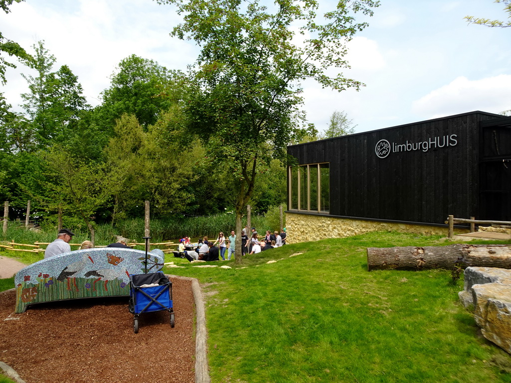 Left side of the limburgHUIS building at the Limburg area at the GaiaZOO