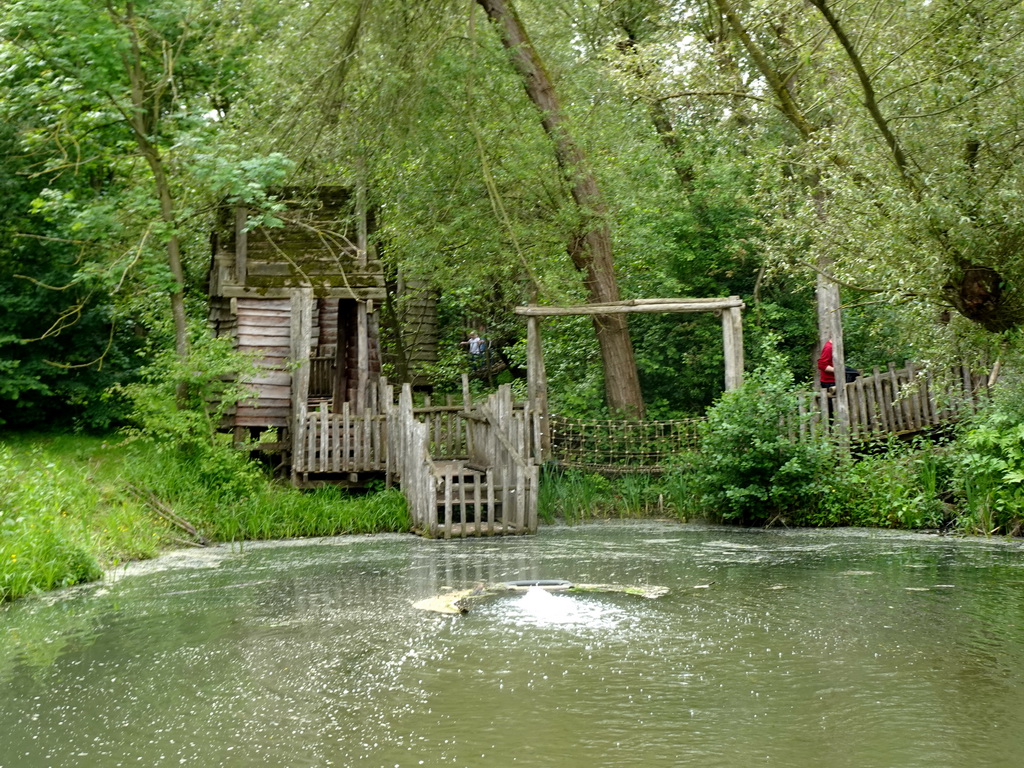 Pond and JungleTour area at the Limburg area at the GaiaZOO