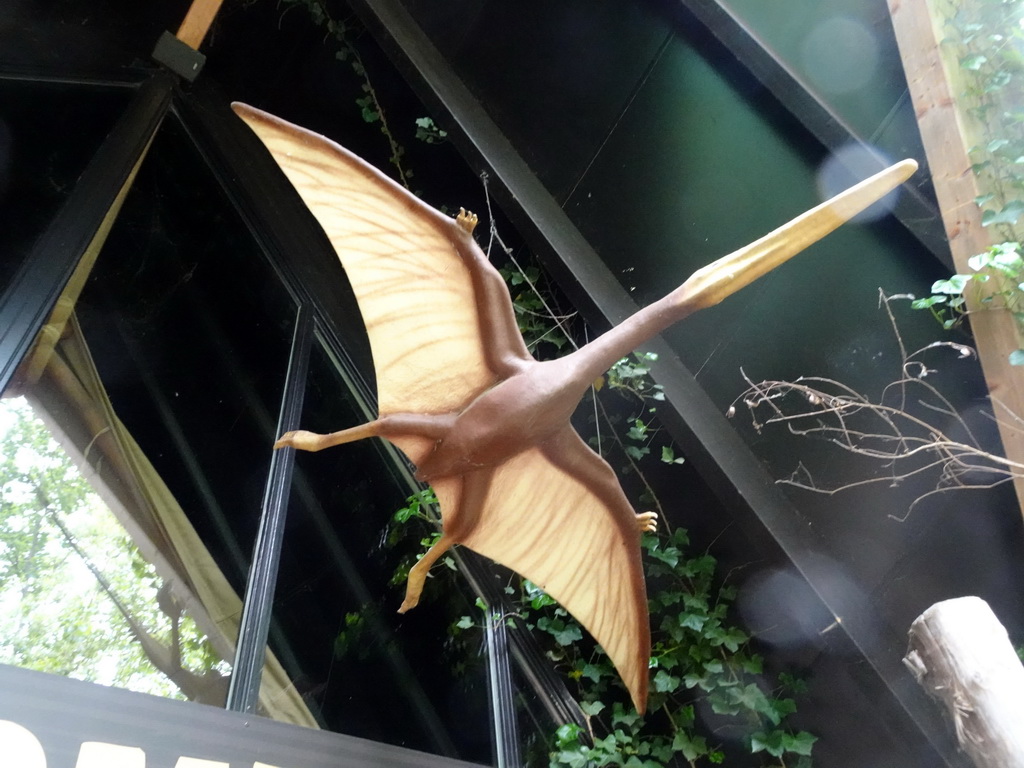 Statue of a Pterosaur at the DinoDome at the Limburg area at the GaiaZOO