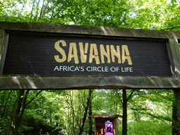 Gate to the Savanna area at the GaiaZOO