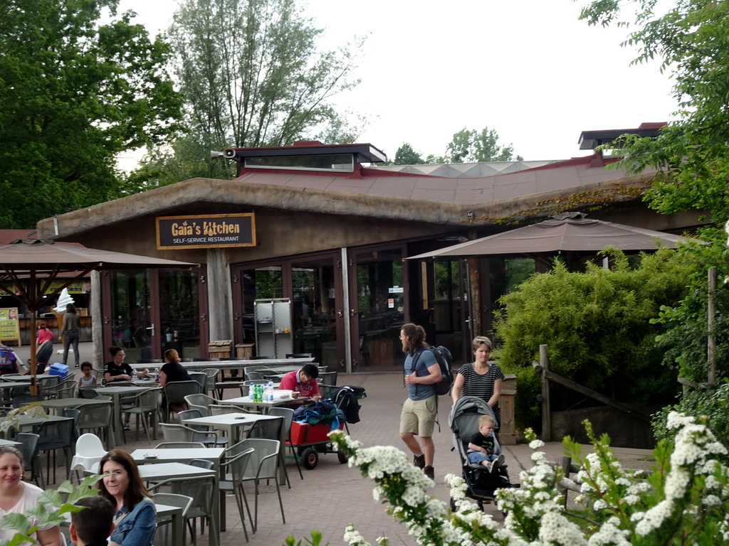 Front of the Gaia`s Kitchen restaurant at the GaiaZOO