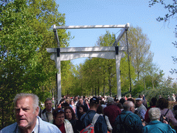 Bridge near the Oranje Nassau pavilion at the Keukenhof park