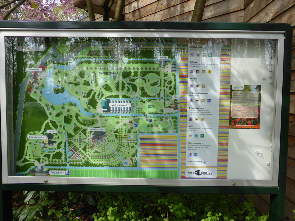 Map of the Keukenhof park