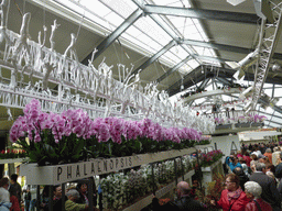 Interior of the south side of the Beatrix pavilion at the Keukenhof park