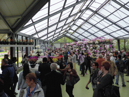 Interior of the west side of the Beatrix pavilion at the Keukenhof park