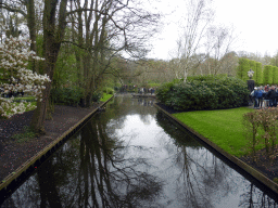 Canal at the west side of the Historical Garden at the Keukenhof park