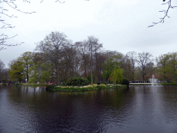 The central lake of the Keukenhof park