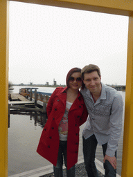 Tim and Miaomiao with a view on the Nederwaard windmills