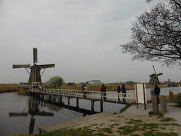 Bridge leading to the Museum Windmill Nederwaard, and the Nederwaard No. 1 windmill