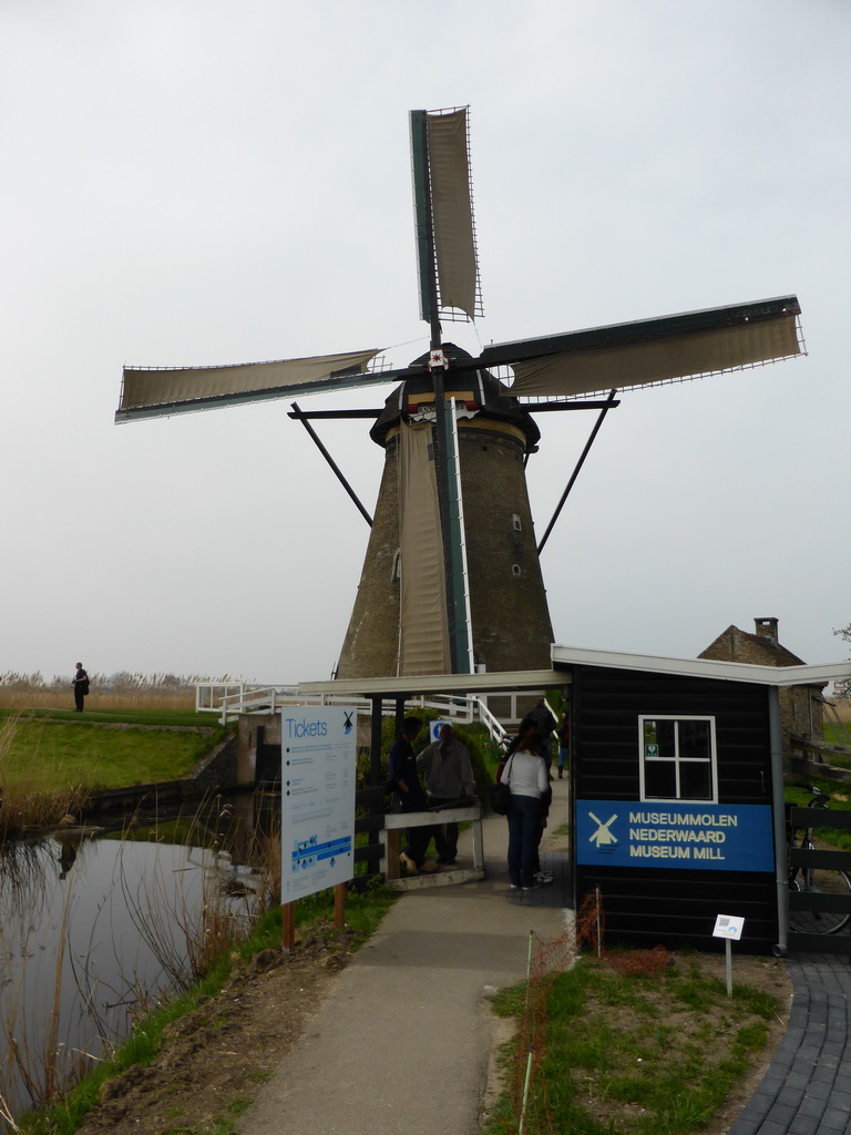 Ticket booth in front of the Museum Windmill Nederwaard