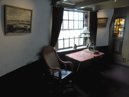 Living room on the ground floor of the Museum Windmill Nederwaard