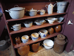 Pottery in the kitchen on the ground floor of the Museum Windmill Nederwaard