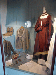 Clothing at the middle floor of the Museum Windmill Nederwaard