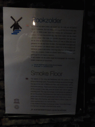 Information on the smoke floor of the Museum Windmill Nederwaard
