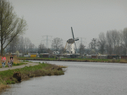 The Kortlandse Molen windmill, viewed from the bridge on the southeast side
